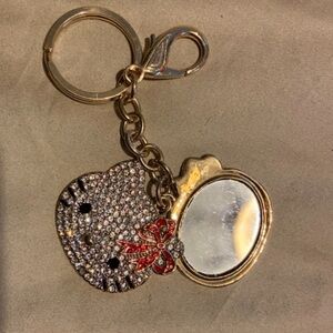 Hello Kitty bag charm with mirror